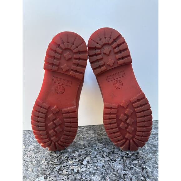 Timberland Beeline x Pharrell Red Leather Boots Men’s Size 13 M main image 8